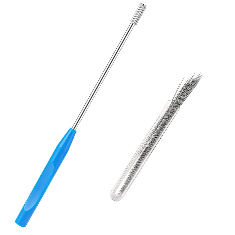 Surf turtle Reusable Inoculating Loop Inoculating Rod Kit Laboratory Research Teaching Tools for Bacterial Tissue Culture (100pcs Inoculating Needle + 1 Piece Inoculating Rod) - Image 1